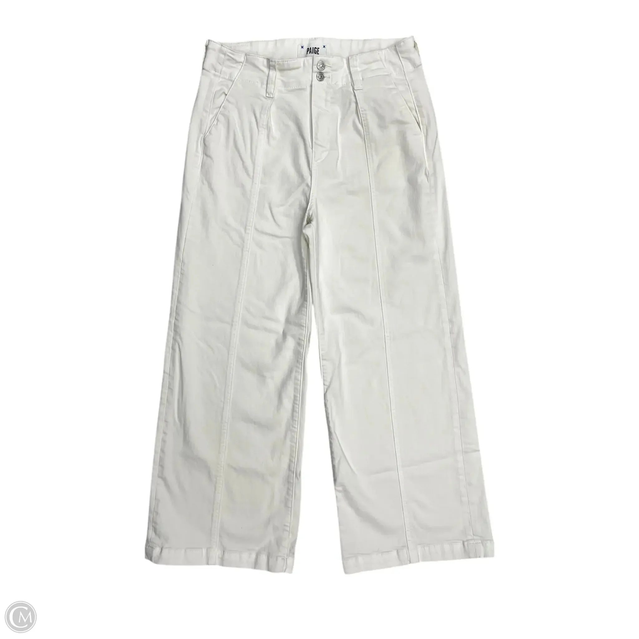 Pants Cropped By Paige In Cream, Size: 8