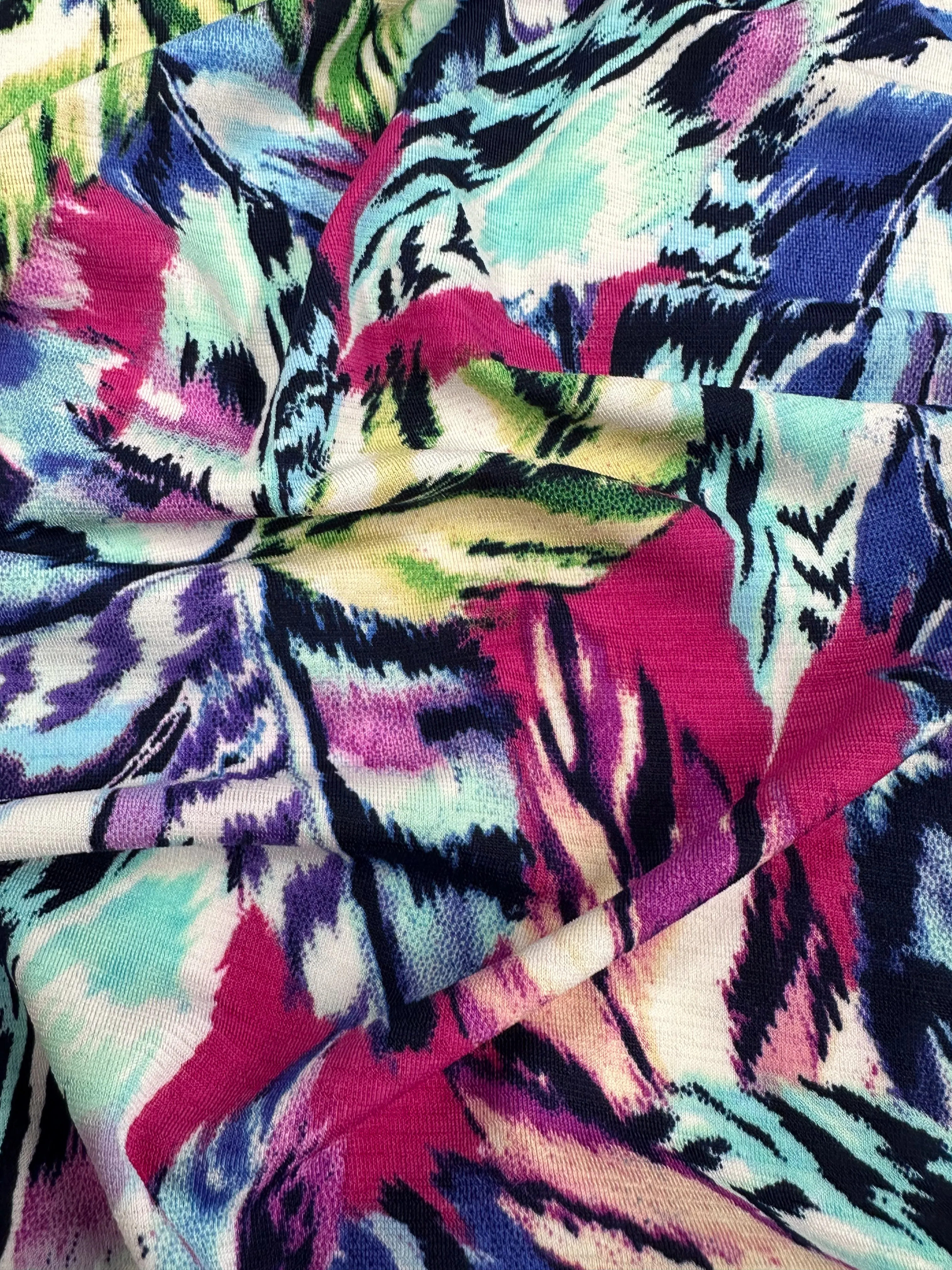 Printed Lycra - Wavy - 150cm