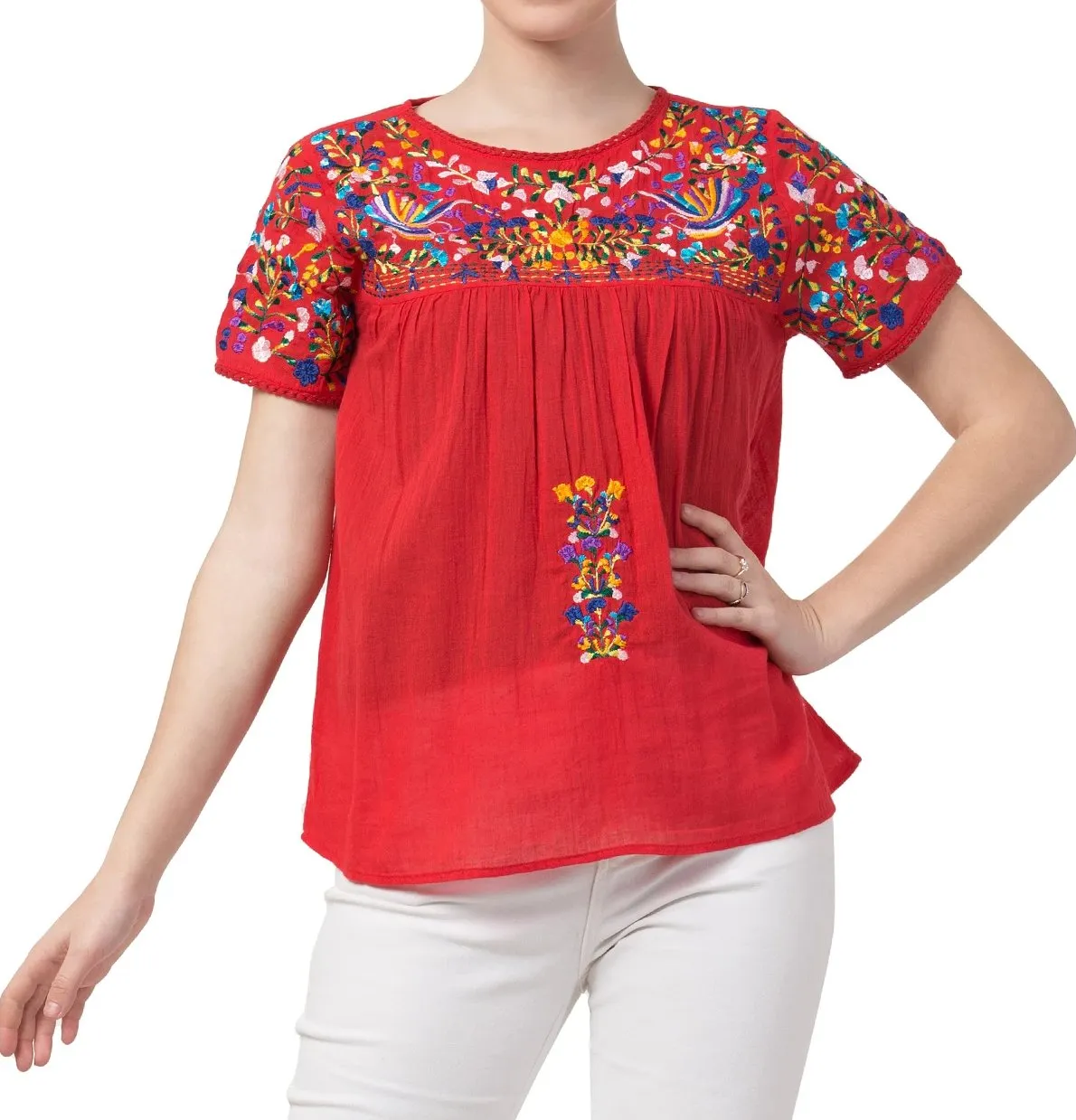 RAJ CICI EMBROIDERED TOP