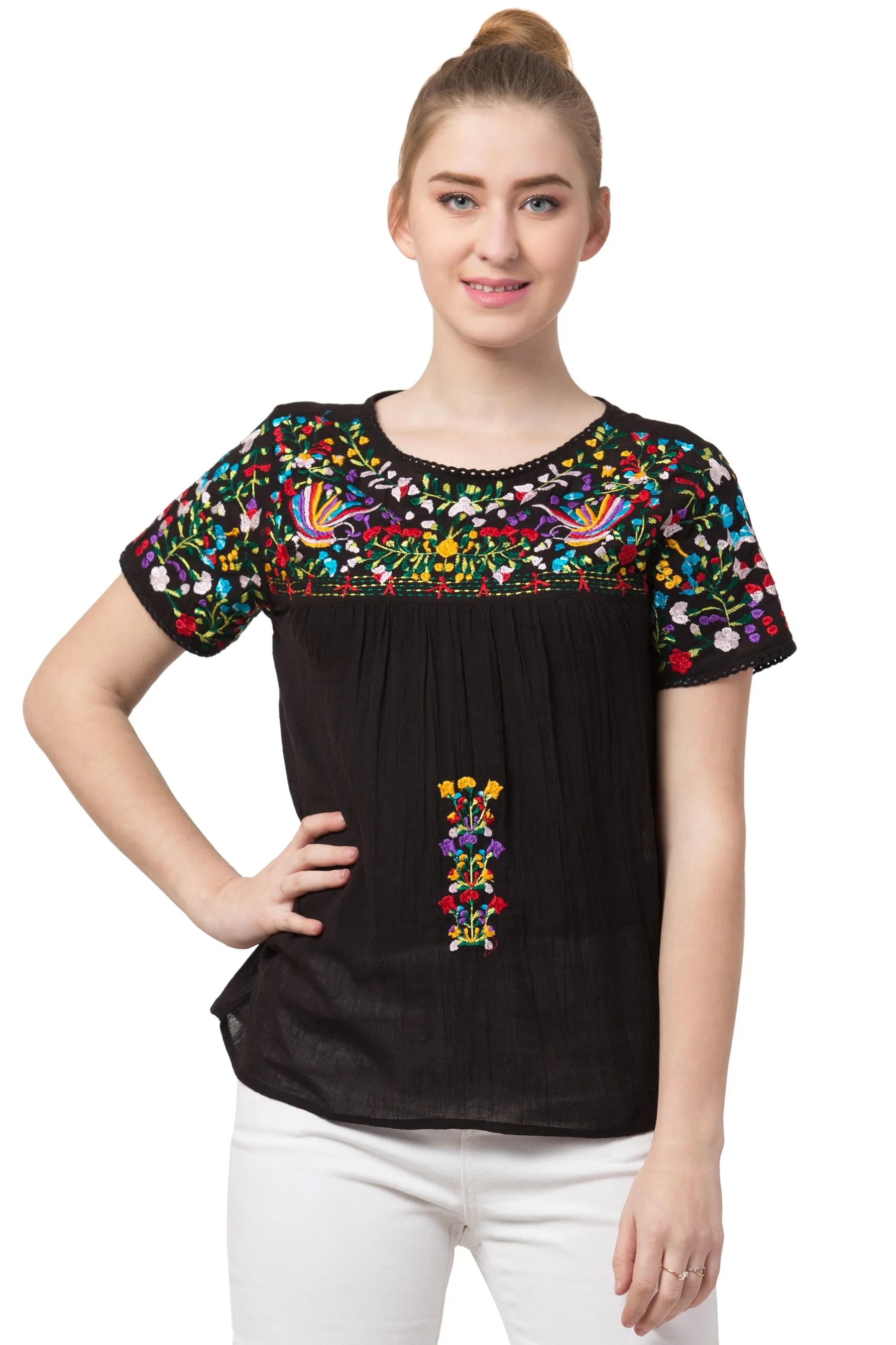 RAJ CICI EMBROIDERED TOP