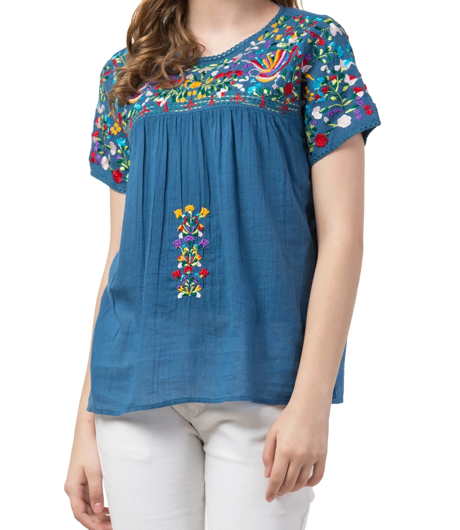 RAJ CICI EMBROIDERED TOP