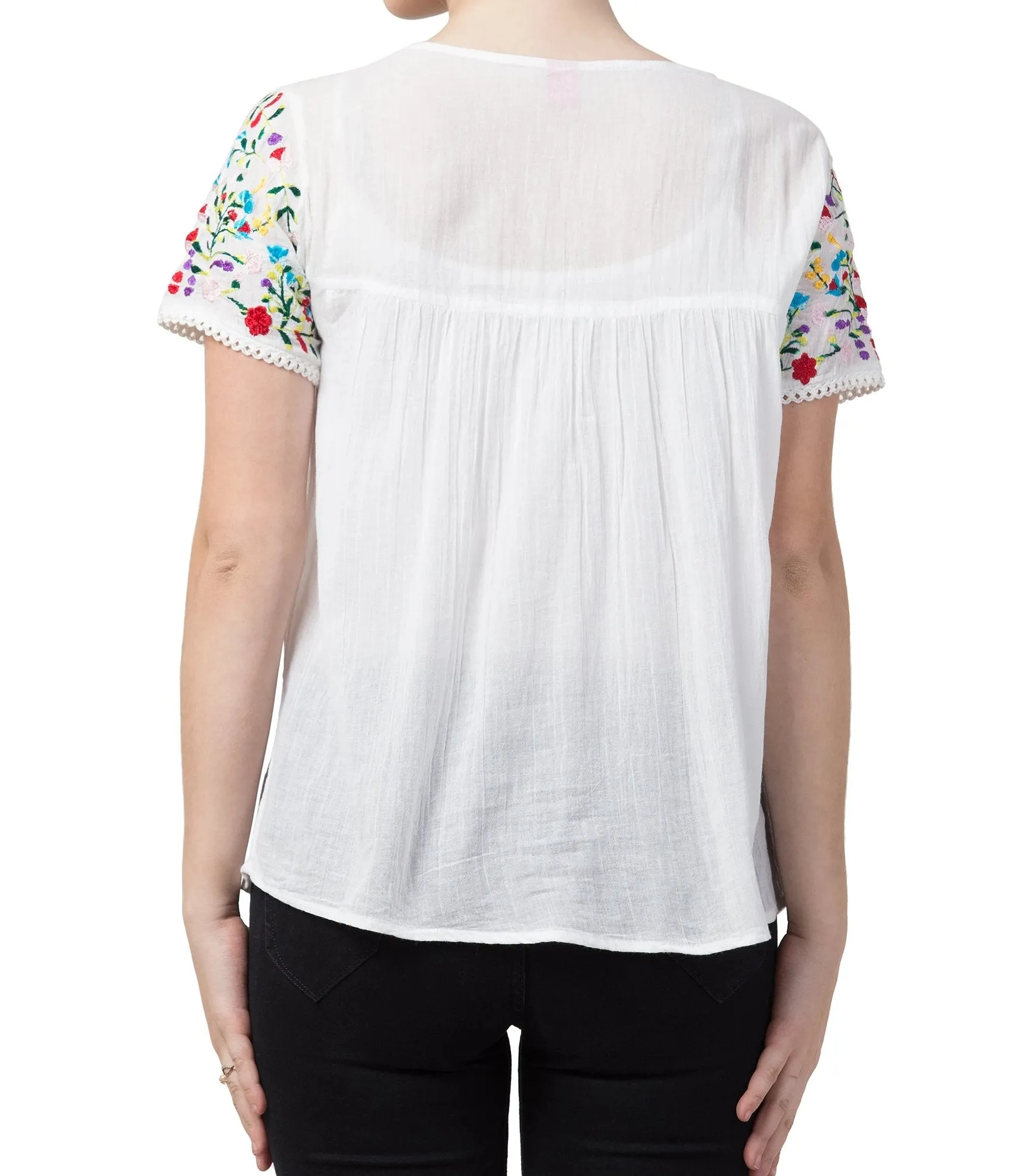 RAJ CICI EMBROIDERED TOP
