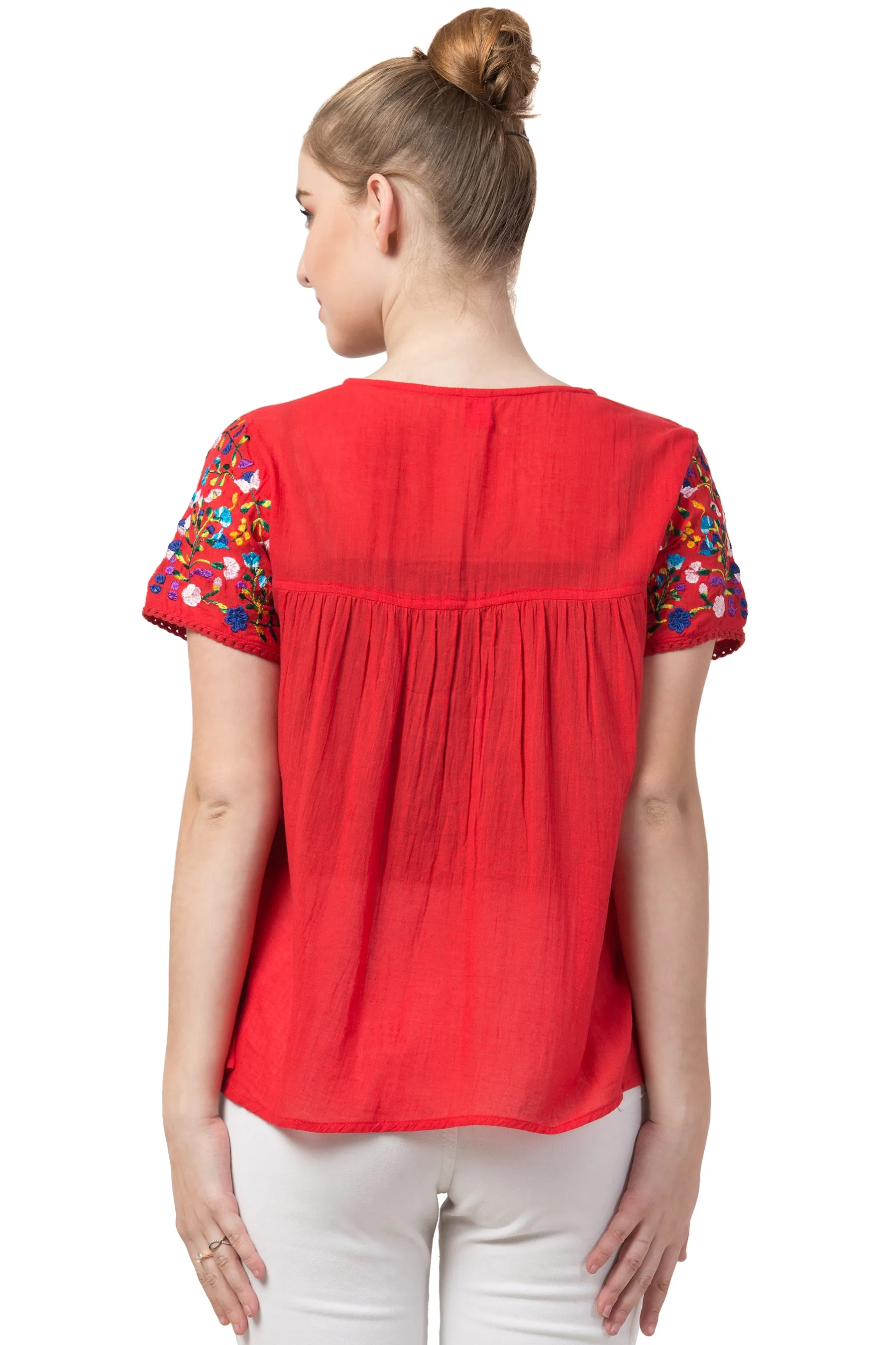 RAJ CICI EMBROIDERED TOP
