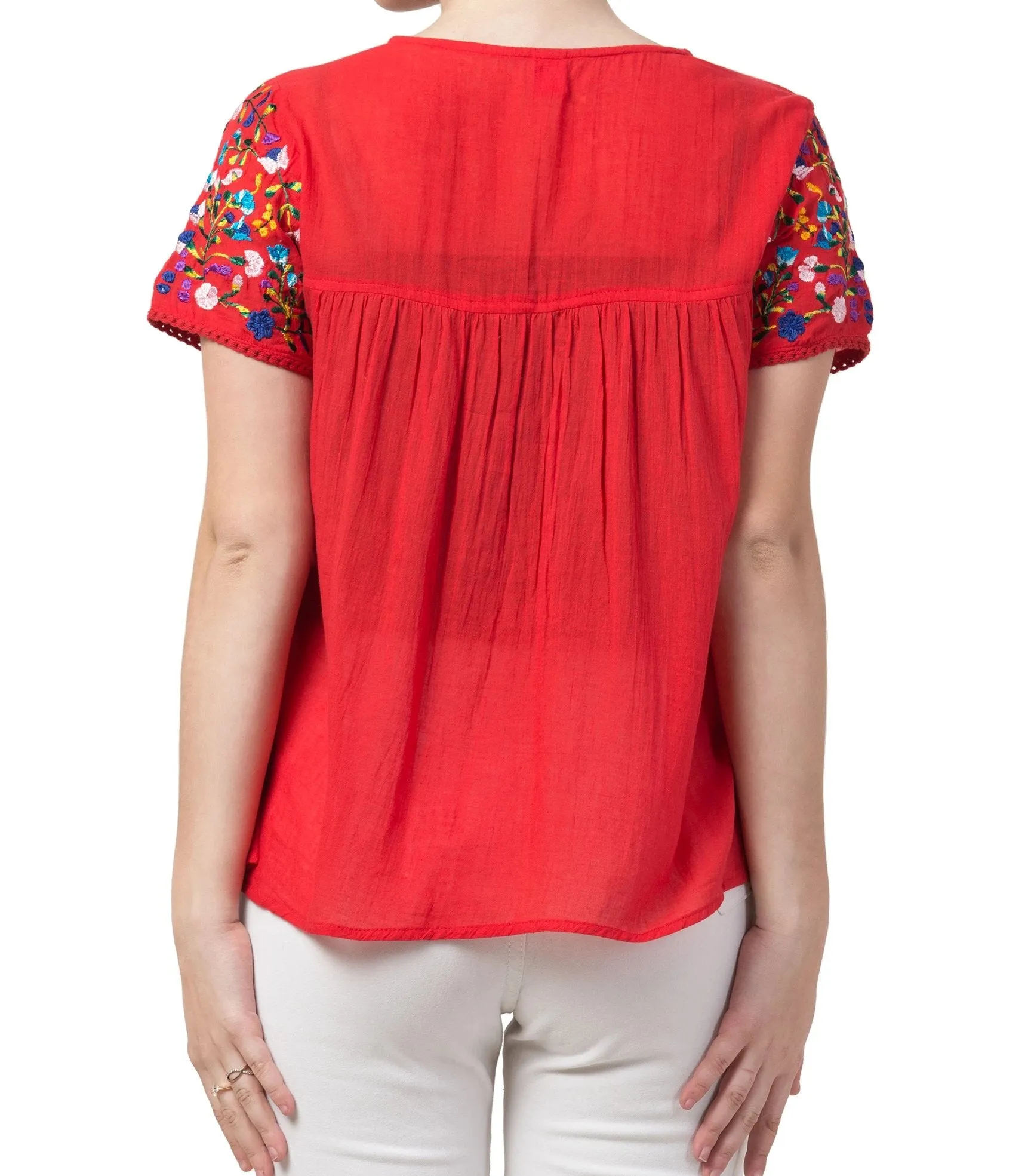 RAJ CICI EMBROIDERED TOP