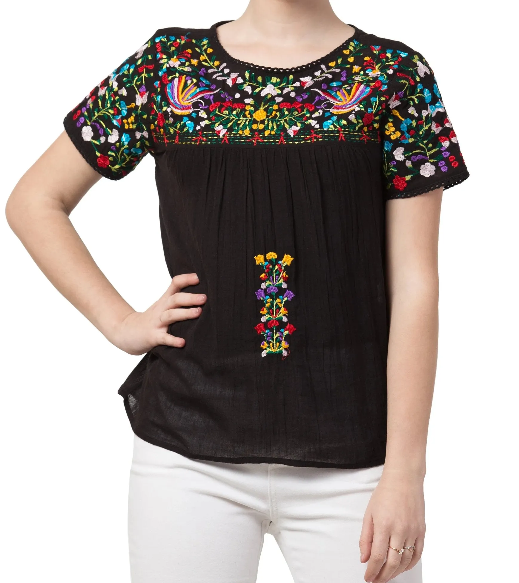 RAJ CICI EMBROIDERED TOP