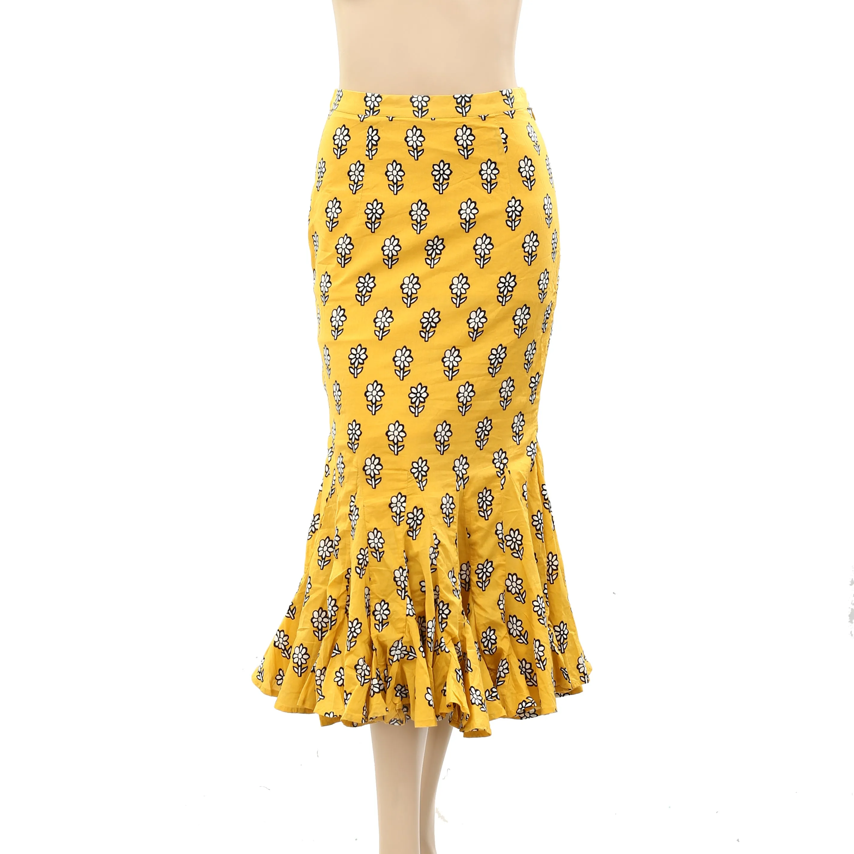 Rhode Resort Sienna Fishtail Midi Skirt