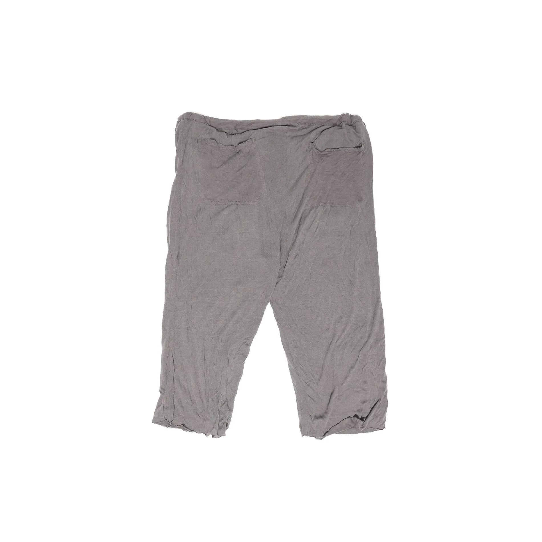 Rick Owens Lillies Silk Blend Cropped Cargo Pocket Pants