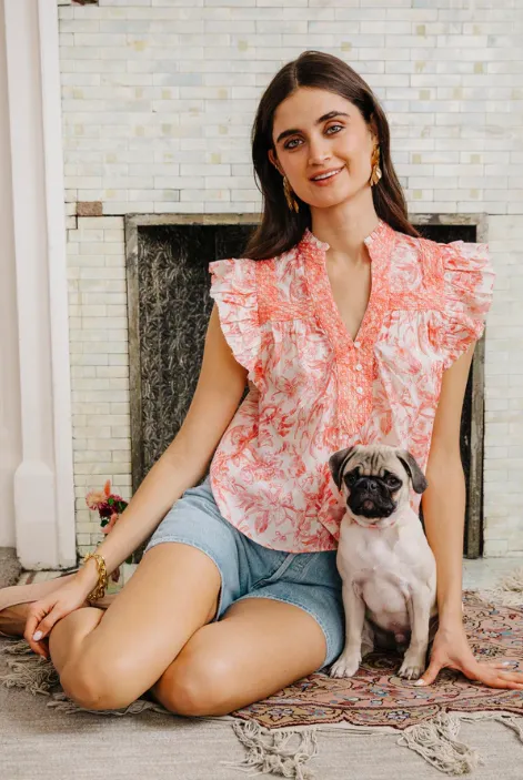 Sara Top- Joni Print