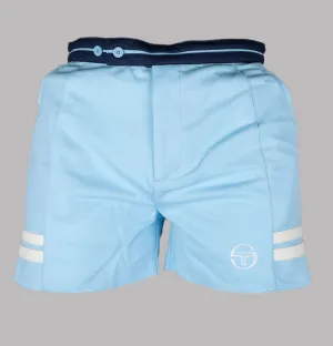 Sergio Tacchini Supermac Tennis Shorts Clear Sky/Pearled Ivory