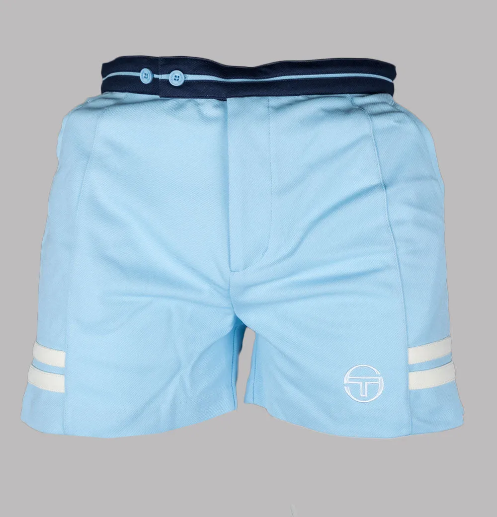 Sergio Tacchini Supermac Tennis Shorts Clear Sky/Pearled Ivory