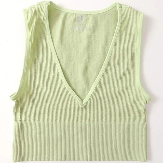 Sexy Women's Top Crop Top Female Seamless Underwear Tank Top