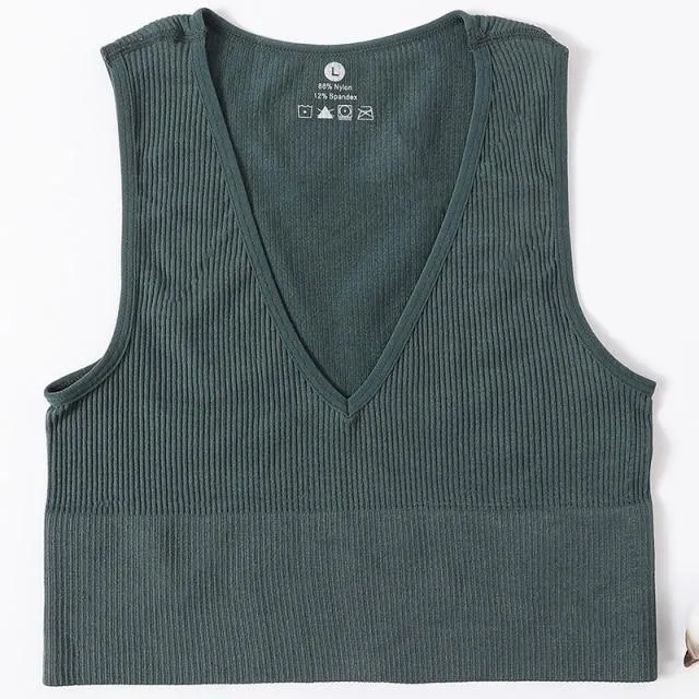 Sexy Women's Top Crop Top Female Seamless Underwear Tank Top