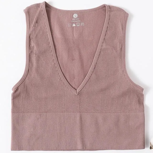 Sexy Women's Top Crop Top Female Seamless Underwear Tank Top
