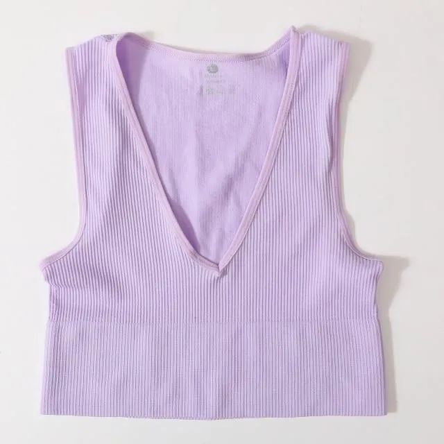 Sexy Women's Top Crop Top Female Seamless Underwear Tank Top