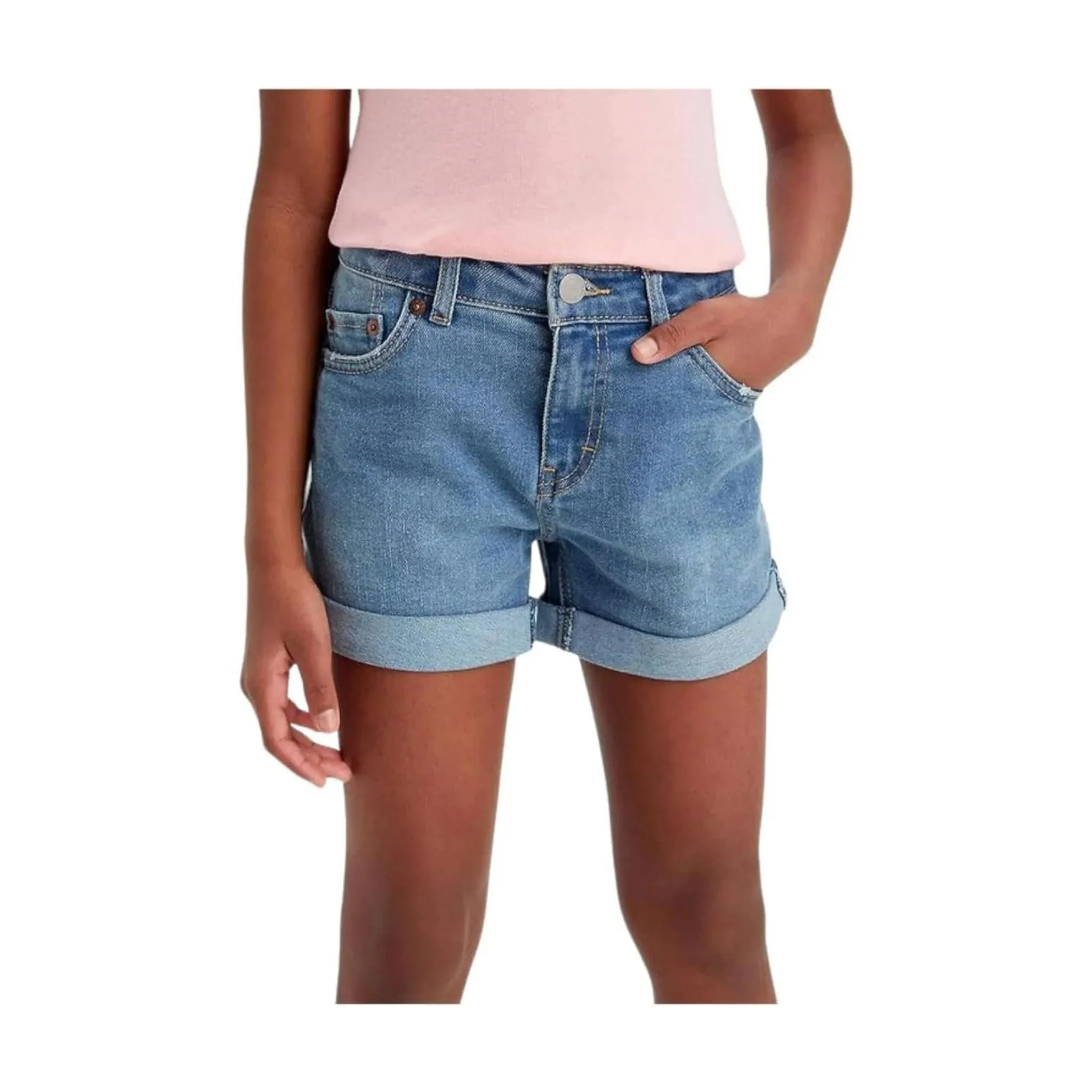 Shorts Bambina slim in denim
