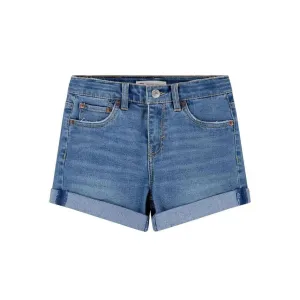 Shorts Bambina slim in denim