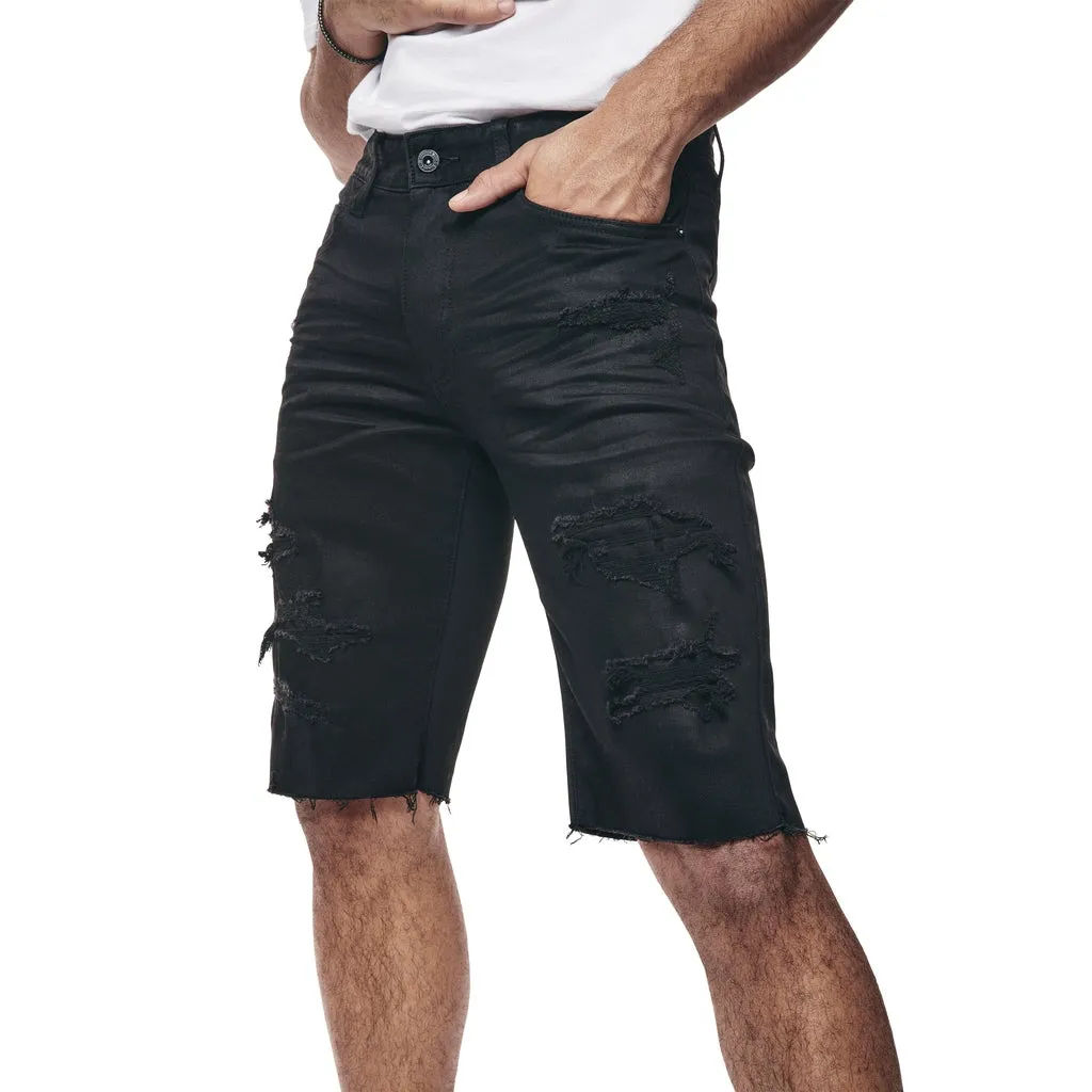 Slim Essential Jean Shorts - Jet Black