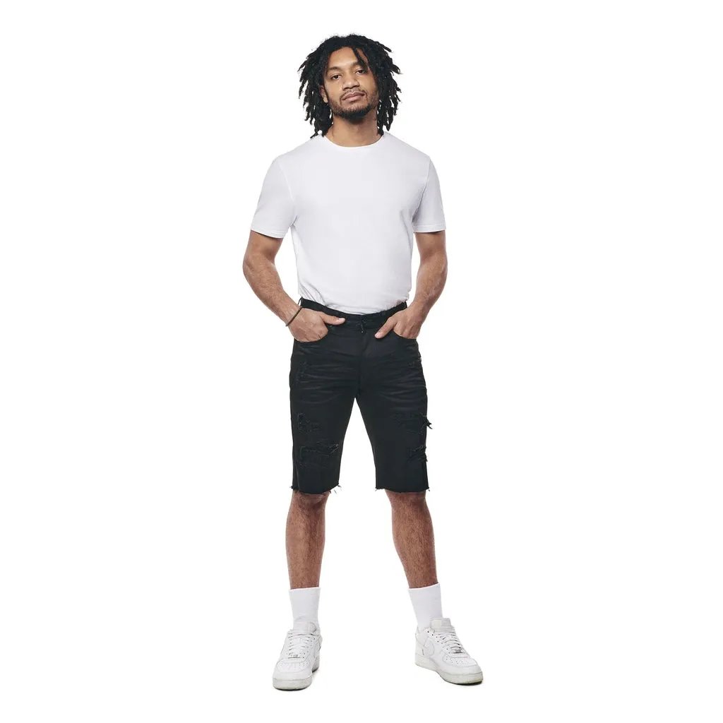 Slim Essential Jean Shorts - Jet Black