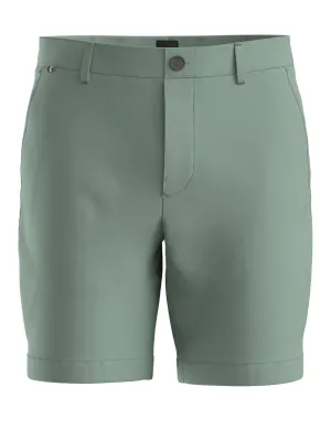 SLIM STRETCH-COT. SHORTS Grønn
