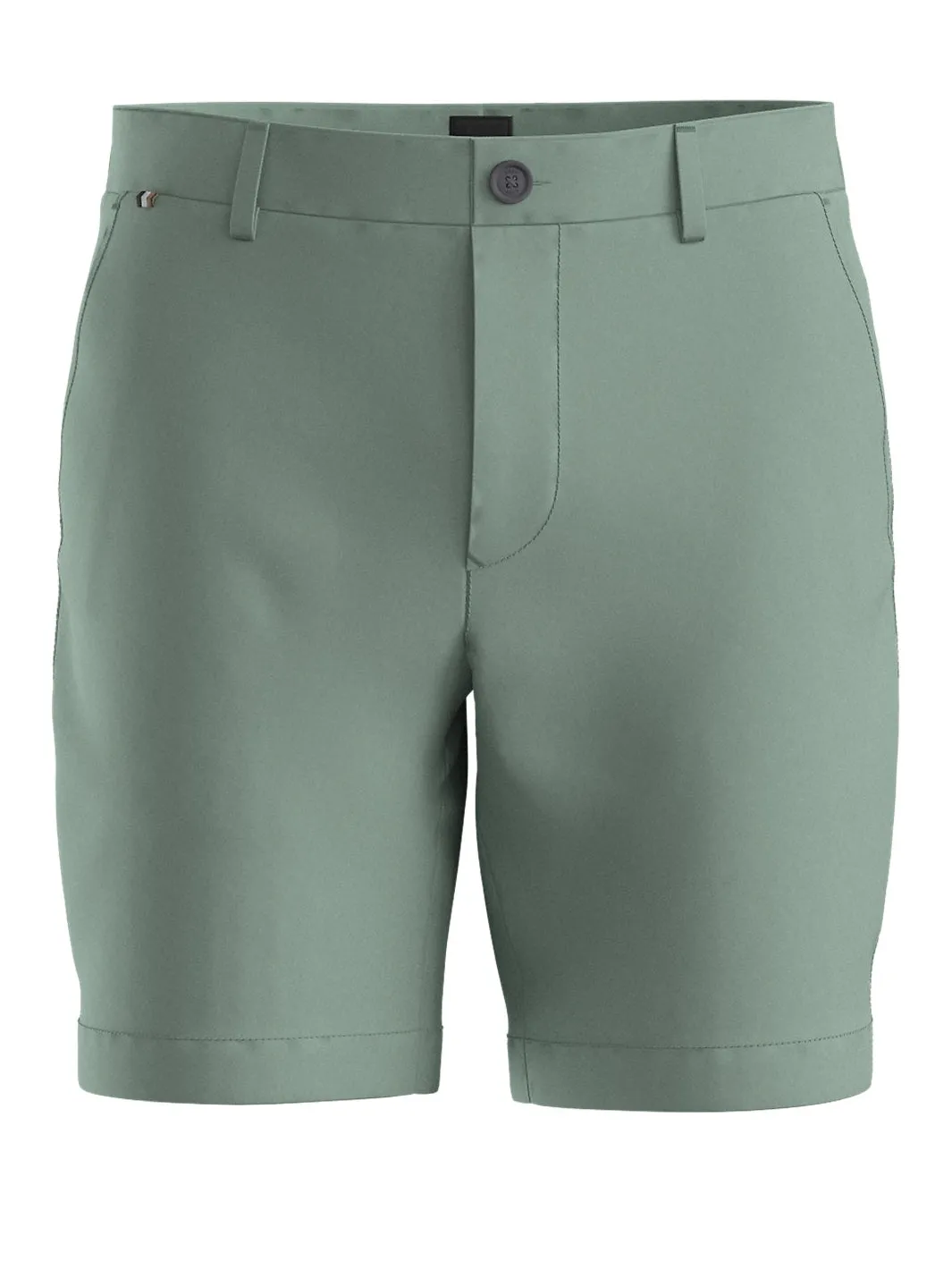 SLIM STRETCH-COT. SHORTS Grønn