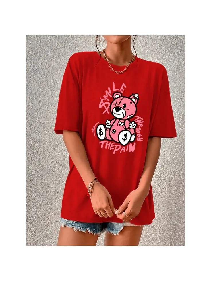 Smile The Pain Oversized Tshirt
