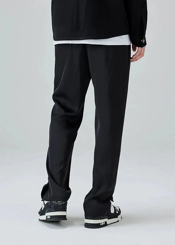 Smooth Satin Side Split Pants