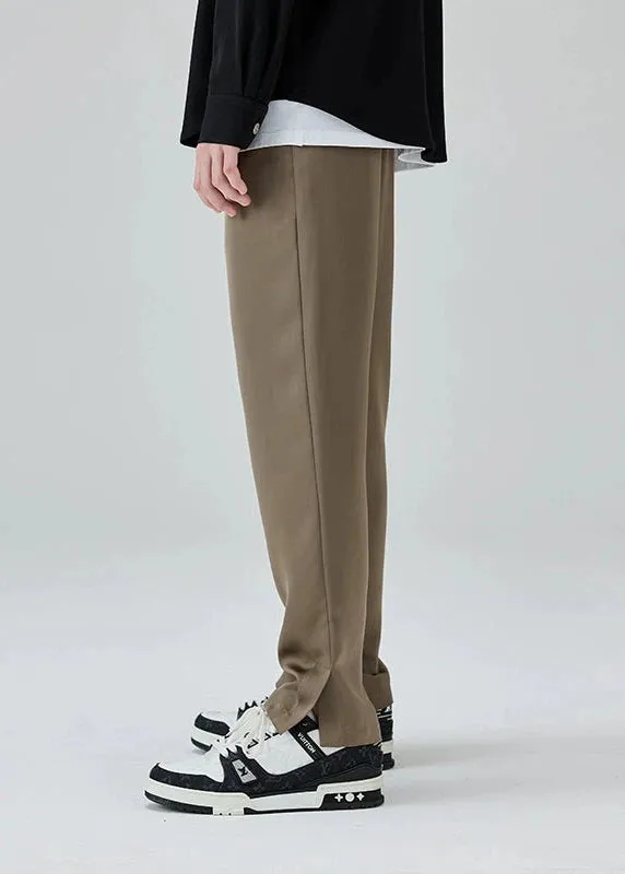 Smooth Satin Side Split Pants