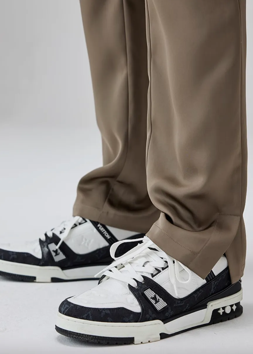 Smooth Satin Side Split Pants