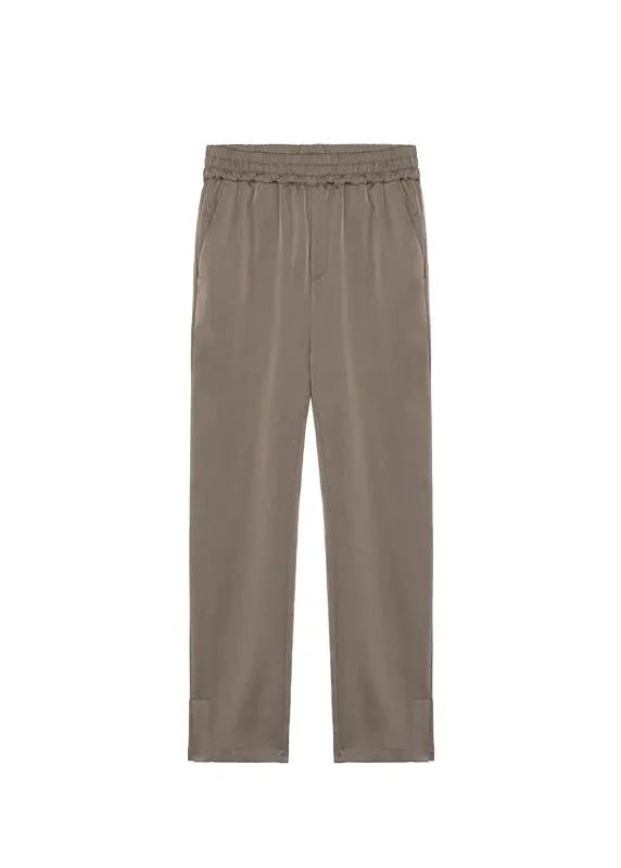 Smooth Satin Side Split Pants