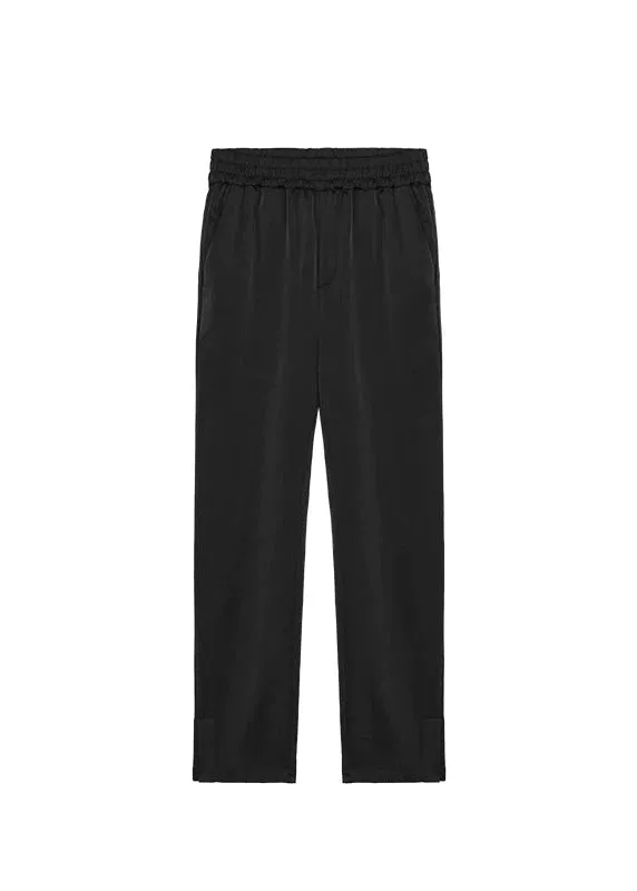 Smooth Satin Side Split Pants