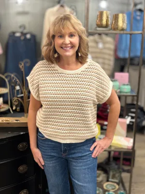 Stay Striped Knit Sweater Top