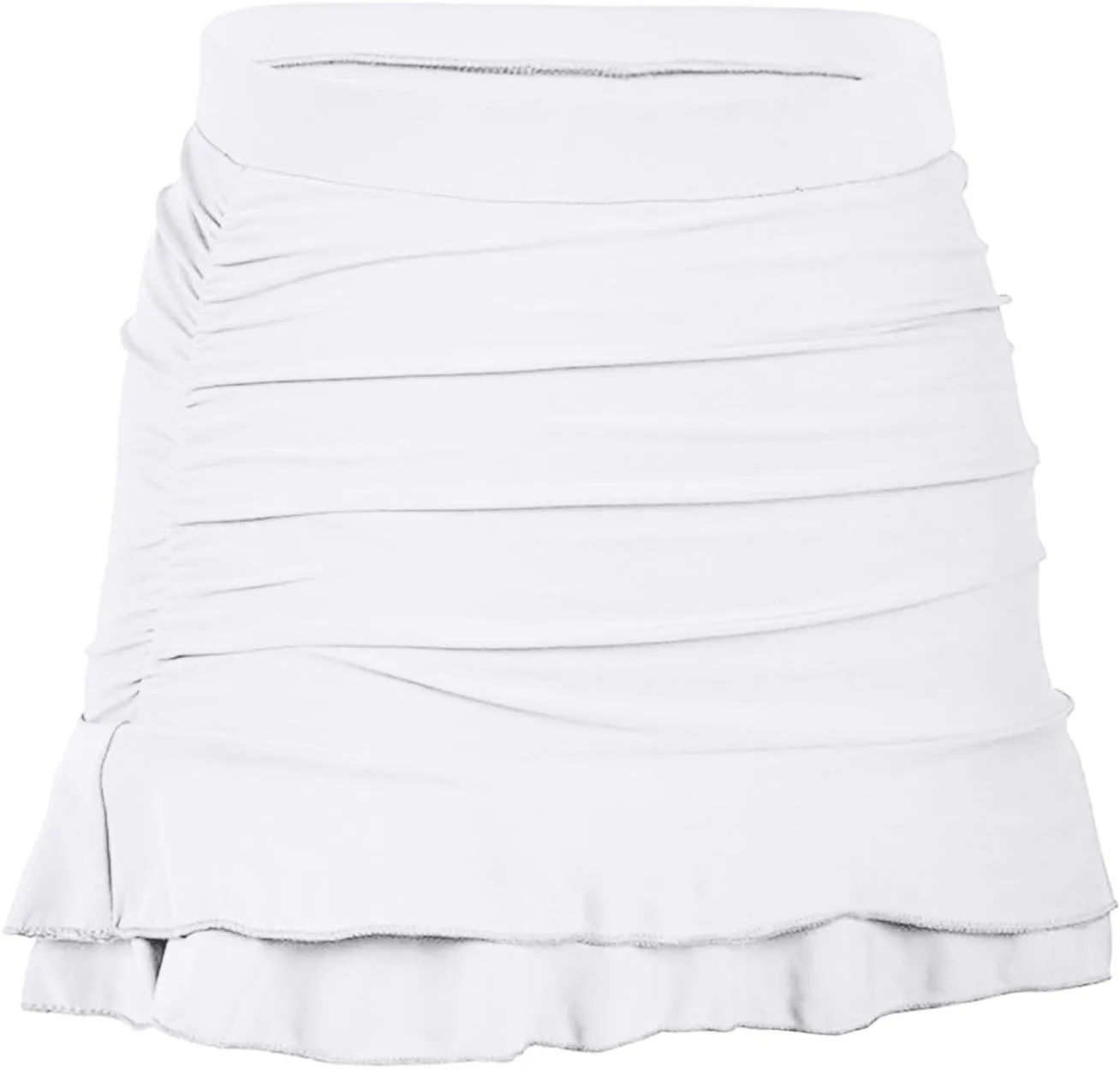 Swim Skirt for Women Bathing Suit Bottoms High Waisted Ruched Skirt Swimsuits with Built in Brief Skirt Athletic