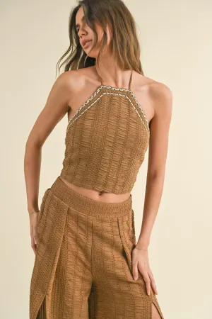 Tara Weaved Halter Tank Top