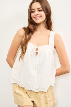 The Beth Eyelet Top