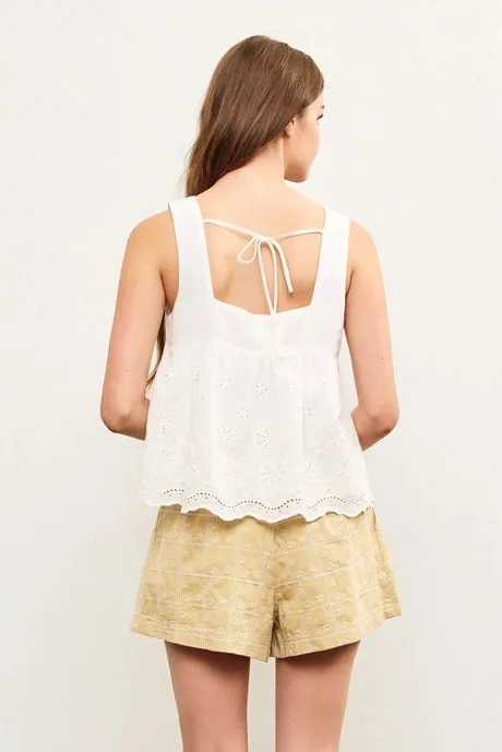 The Beth Eyelet Top
