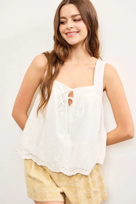 The Beth Eyelet Top