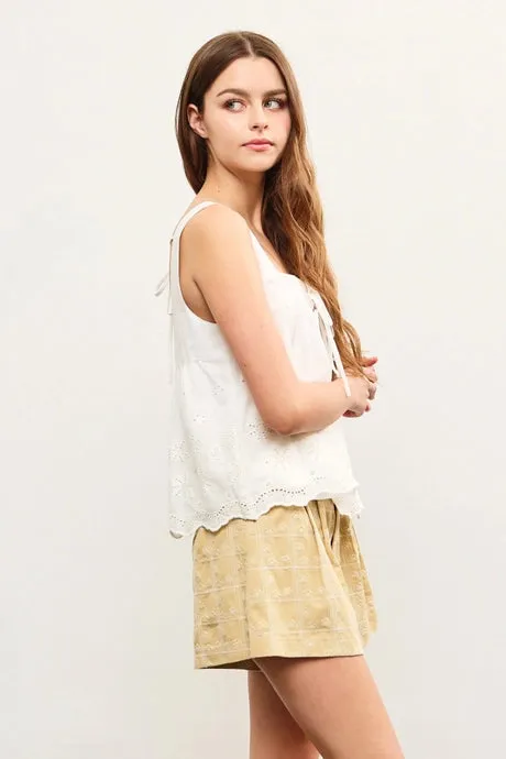 The Beth Eyelet Top