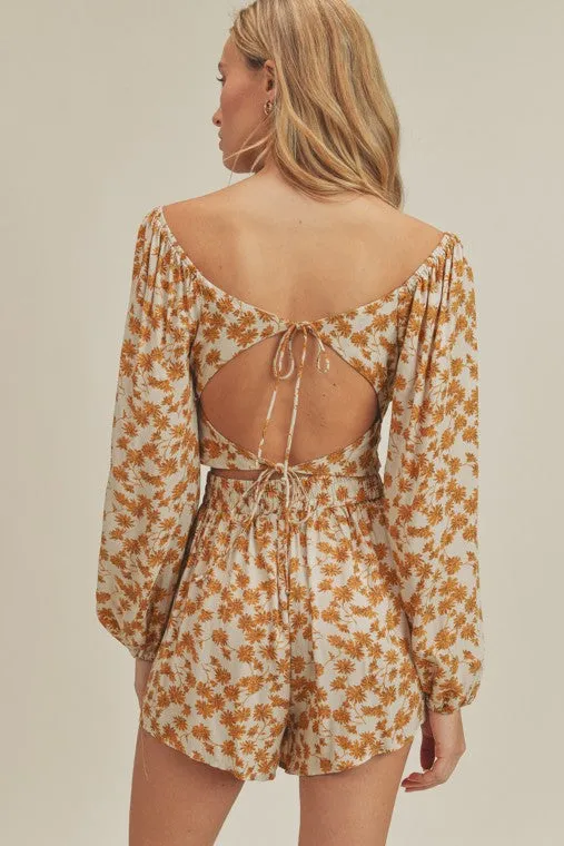 The Carolyn Floral Top   Short Set - Pieces Sold Seperately