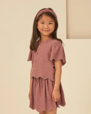 The Cleo Top by Rylee   Cru - Mulberry Daisy - KIDS
