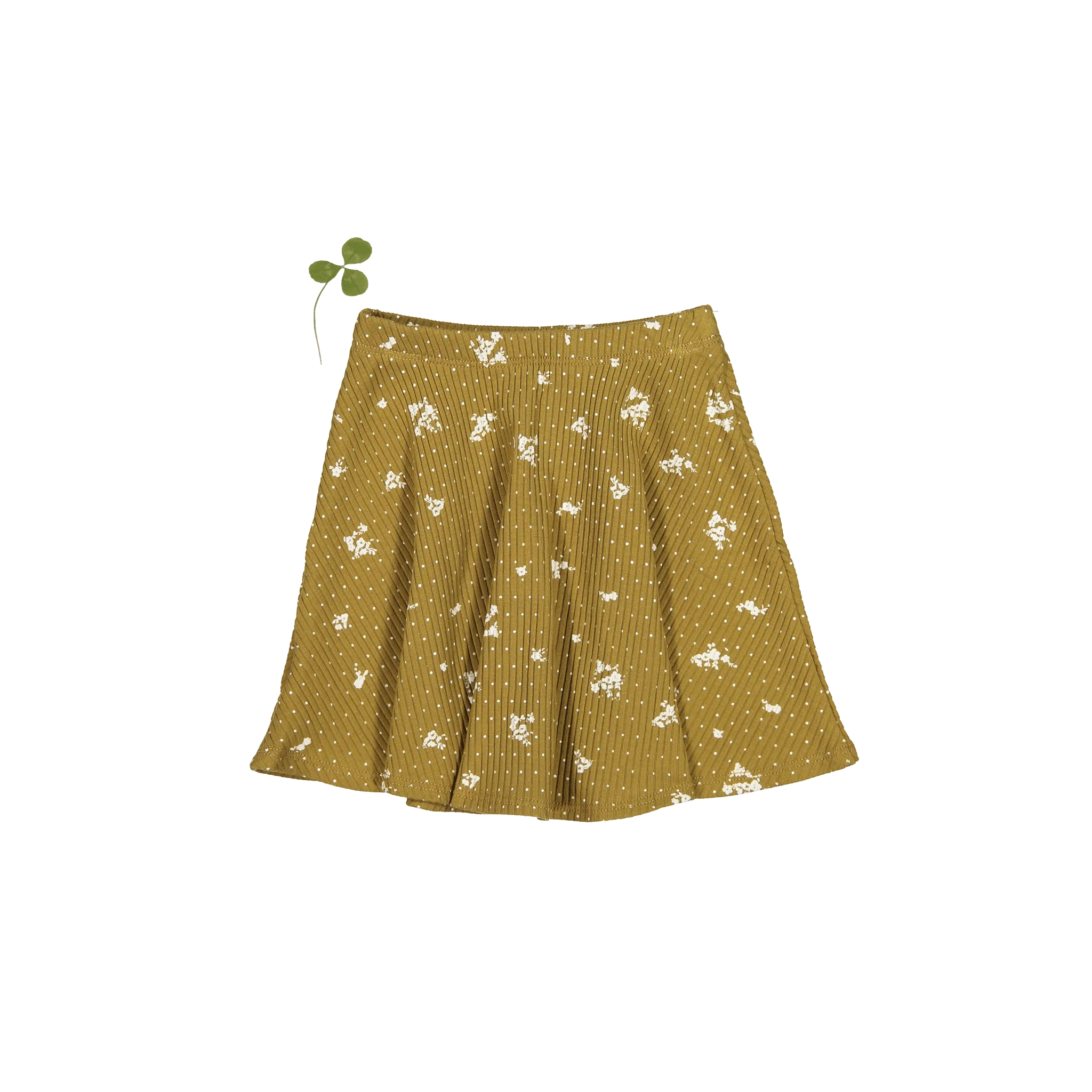 The Printed Skirt - Golden Floral