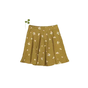 The Printed Skirt - Golden Floral