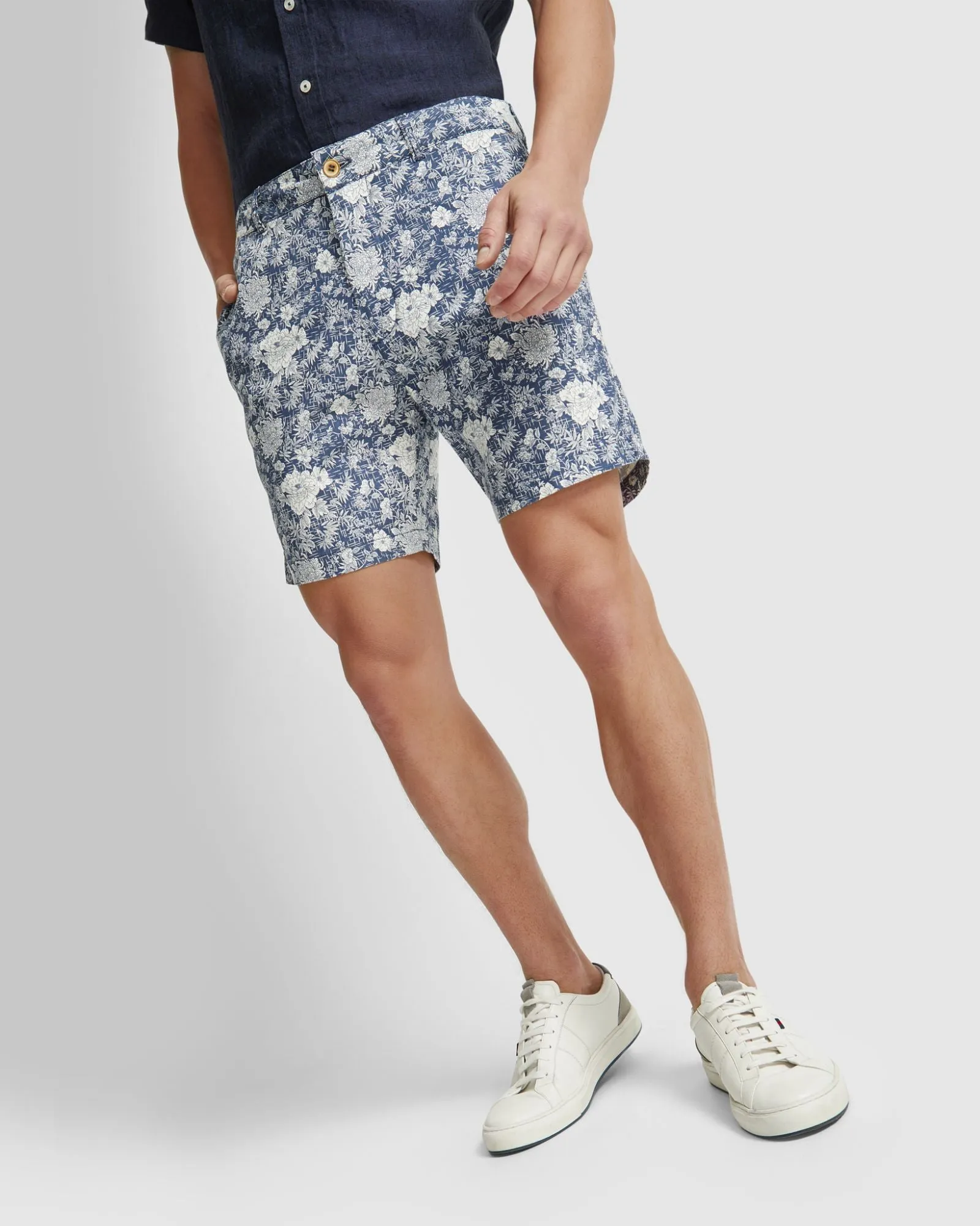 Tom Linen Cotton Printed Short