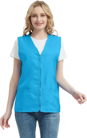 TopTie Adult Volunteer Activity Vest Supermarket Uniform Vests Clerk Workwear