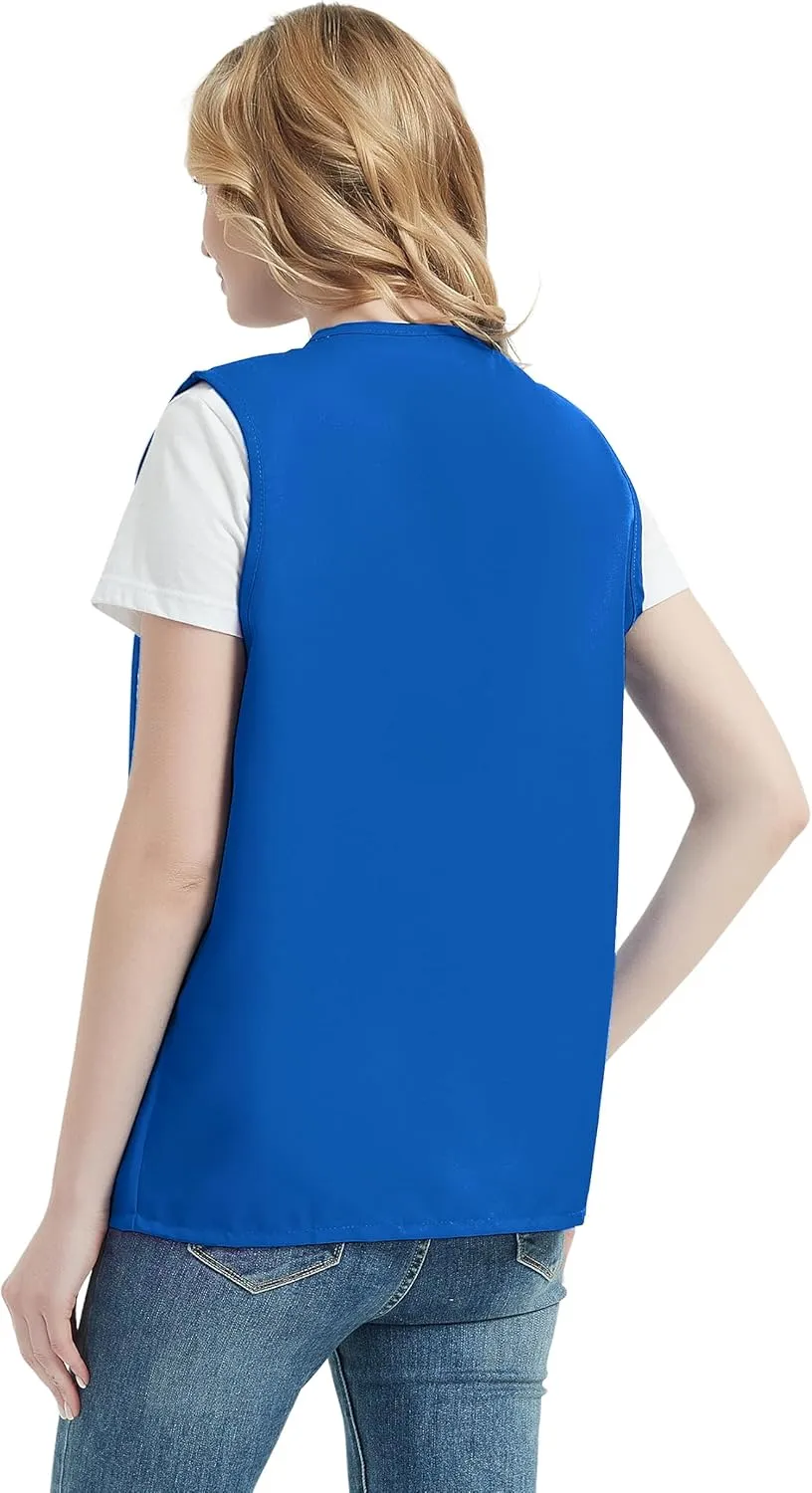 TopTie Adult Volunteer Activity Vest Supermarket Uniform Vests Clerk Workwear