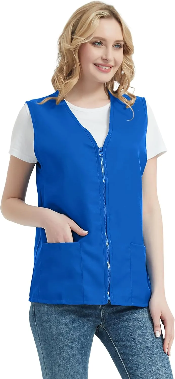 TopTie Adult Volunteer Activity Vest Supermarket Uniform Vests Clerk Workwear