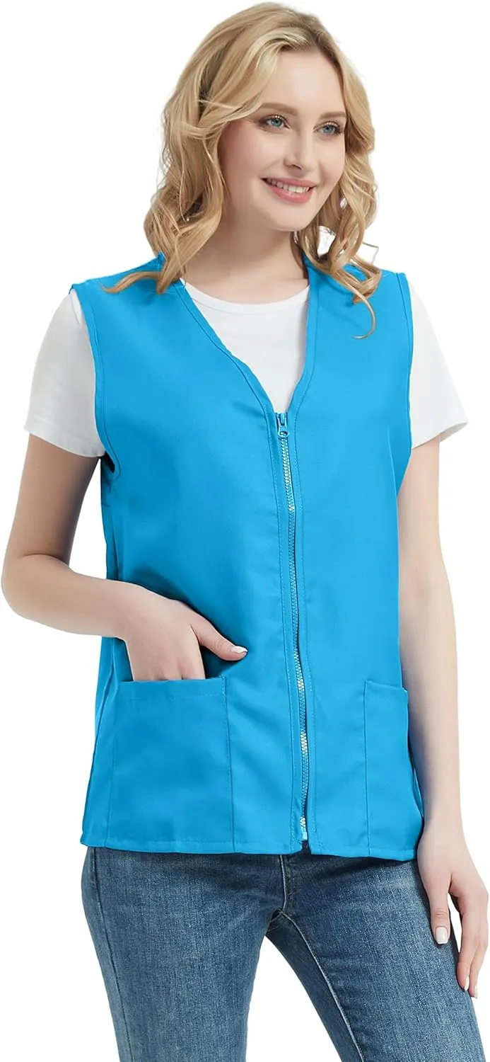 TopTie Adult Volunteer Activity Vest Supermarket Uniform Vests Clerk Workwear