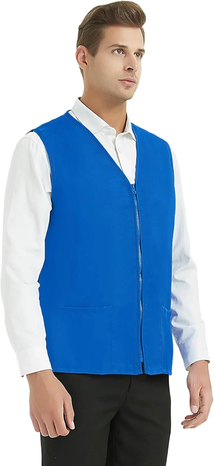TopTie Adult Volunteer Work Vest Event Supermarket Apron Vests