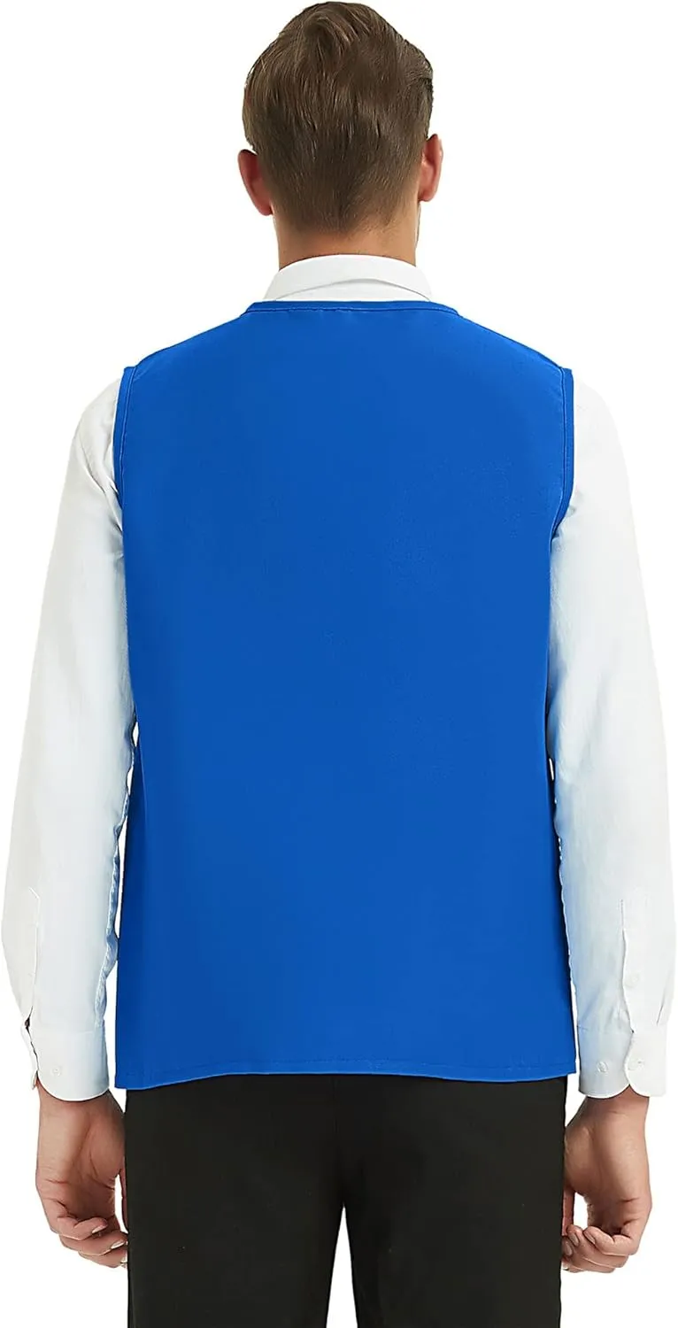 TopTie Adult Volunteer Work Vest Event Supermarket Apron Vests