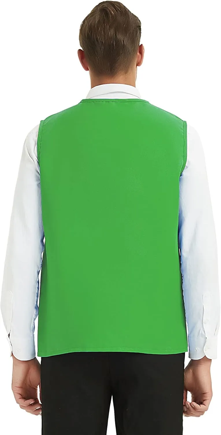 TopTie Adult Volunteer Work Vest Event Supermarket Apron Vests