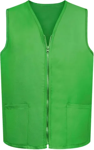 TopTie Adult Volunteer Work Vest Event Supermarket Apron Vests